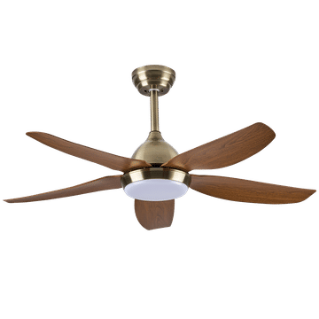 Antique Brass with White ABS Blades