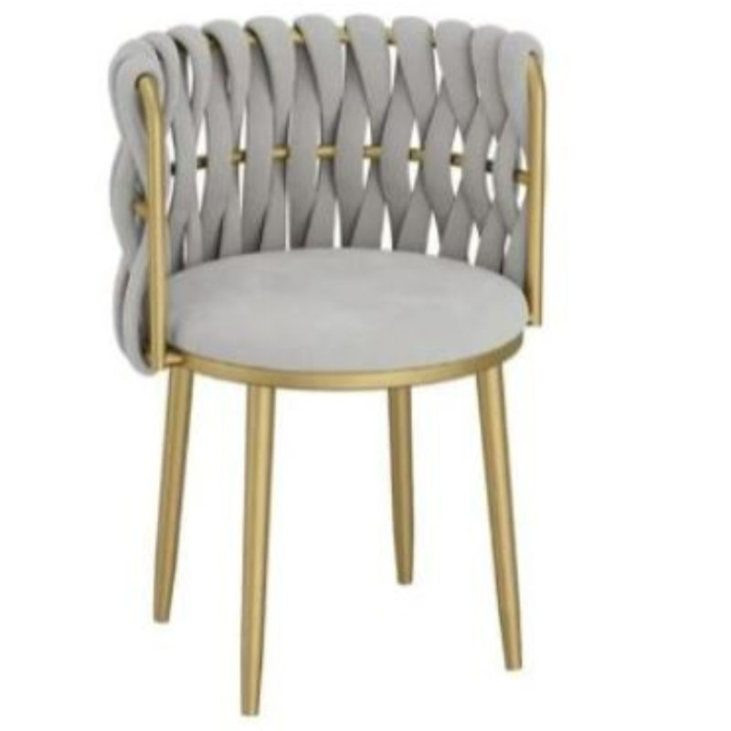 Dion Velvet Dinning Chairs-Grey