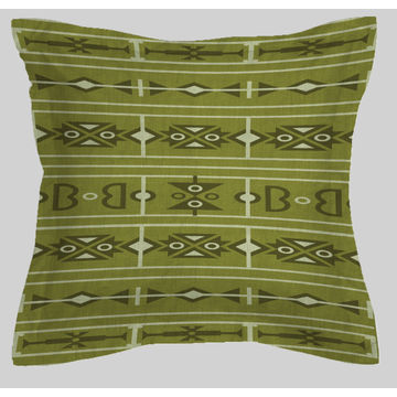 MoTSO DeSIGNED African Print Sepedi -Inspired Cushion Green 60cm X 60cm