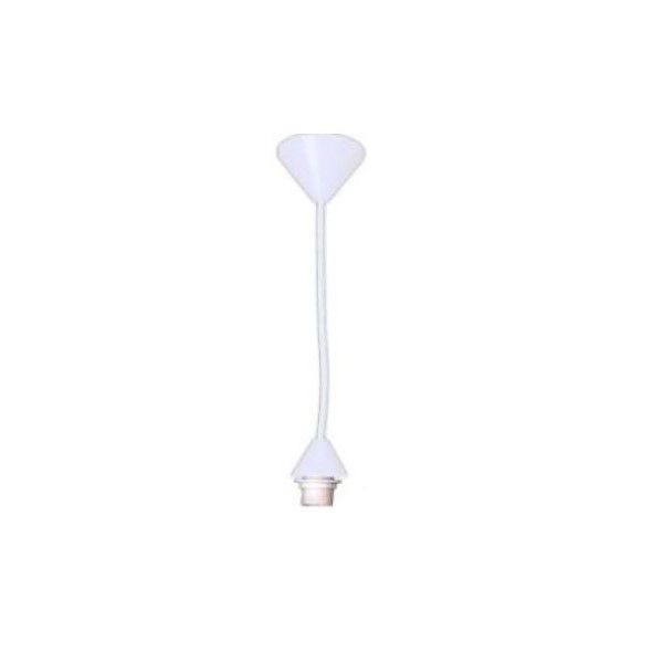 White PP Ceiling Rose And Silicon Lamp Cup, Small Type, E27