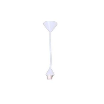 White PP Ceiling Rose And Silicon Lamp Cup, Small Type, E27