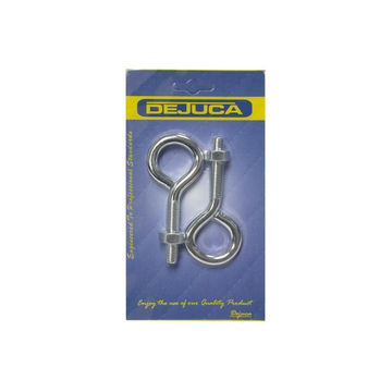 Dejuca - Eye Bolt with Nut - 10mm X 100mm - 2/pkt - 4 Pack