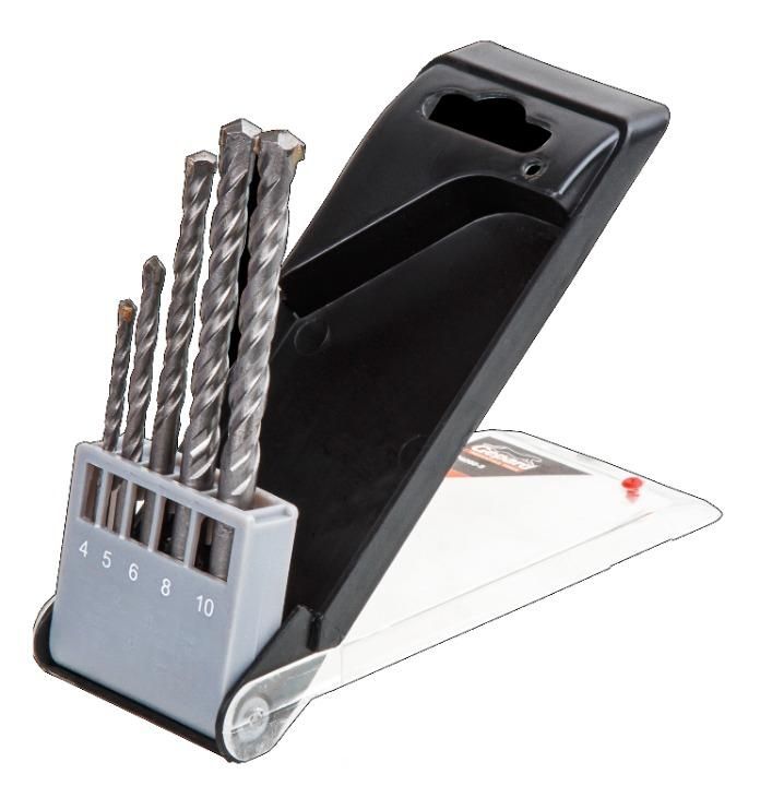 Masonry Drill Bit Set 4–10mm – 5pc for Stone, Brick & Concrete - 2 Pack