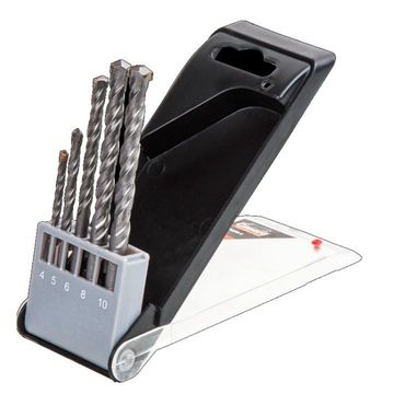 Masonry Drill Bit Set 4–10mm – 5pc for Stone, Brick & Concrete - 2 Pack