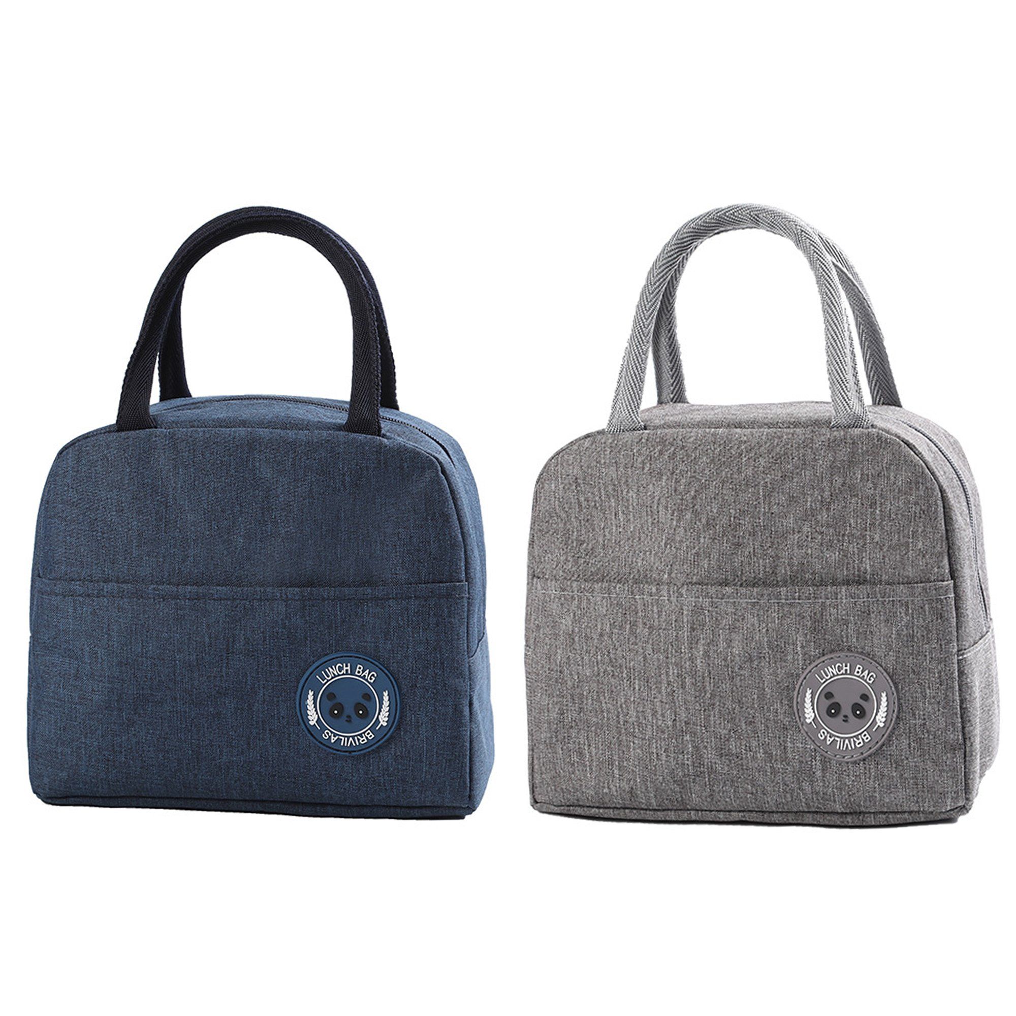 Foil Insulated Lunch Bags 2 Pcs Set