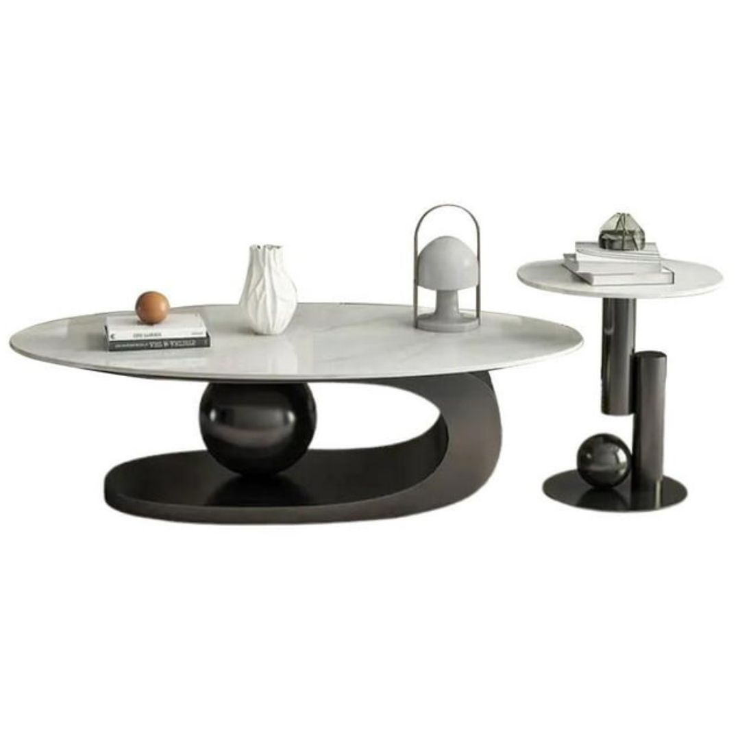 Nu Dekor - Denzy Coffee & Side Table Set - Black