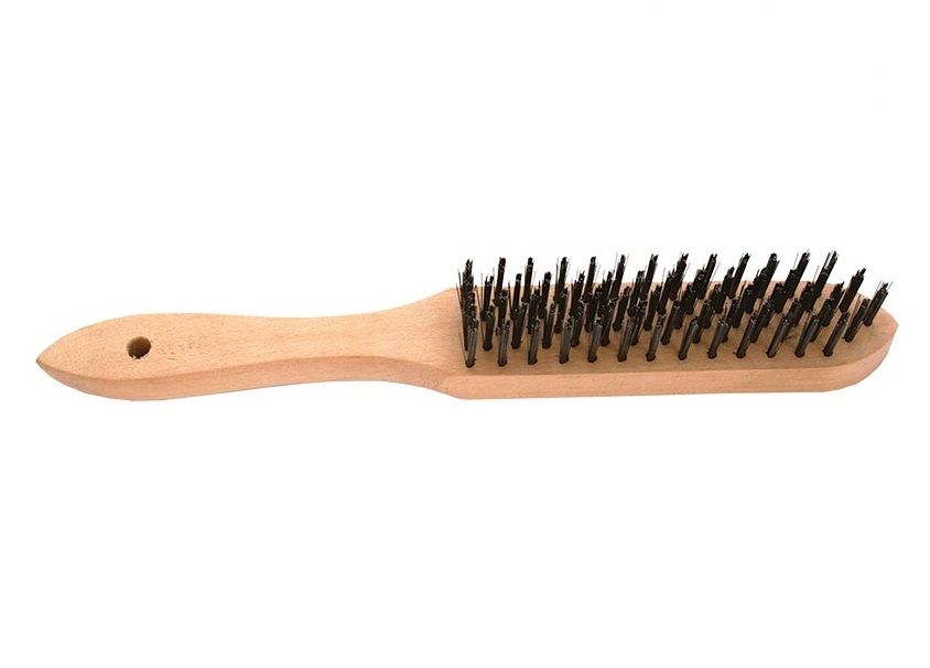 Tork Craft - Wire Hand Scratch Brush Wood Handle - 3 Pack