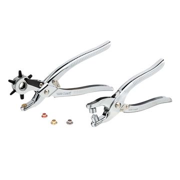 Tork Craft Leather Hole Punch & Grommet Setting Tool Kit