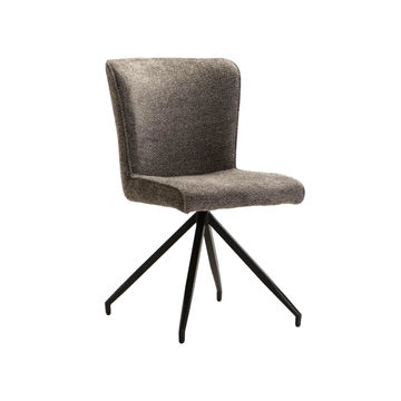 Vividitto - Ribba Fabric Dining Chair - Grey