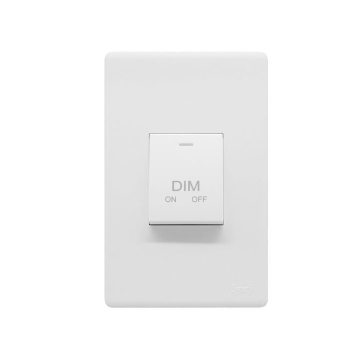 SYNERJI SWITCH DECO 4X2 DIMMER - Grey