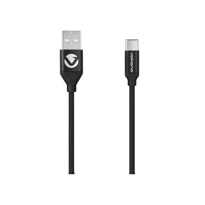 Volkano Weave Series Type-C Cable - Black