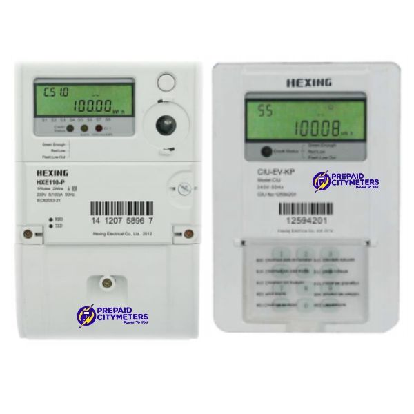 Single Phase Split HXE110-P meter with CIU EV-KP