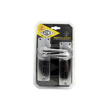 Dejuca - Mortice Lock Set - 3l - Cp - Esco - Sabs - Blist - 2yr  - 3 Pack