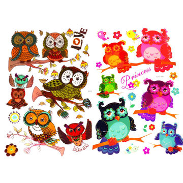 Kids 5D Wall Art Stickers Owl - 2-Pack Bundle - Option 4