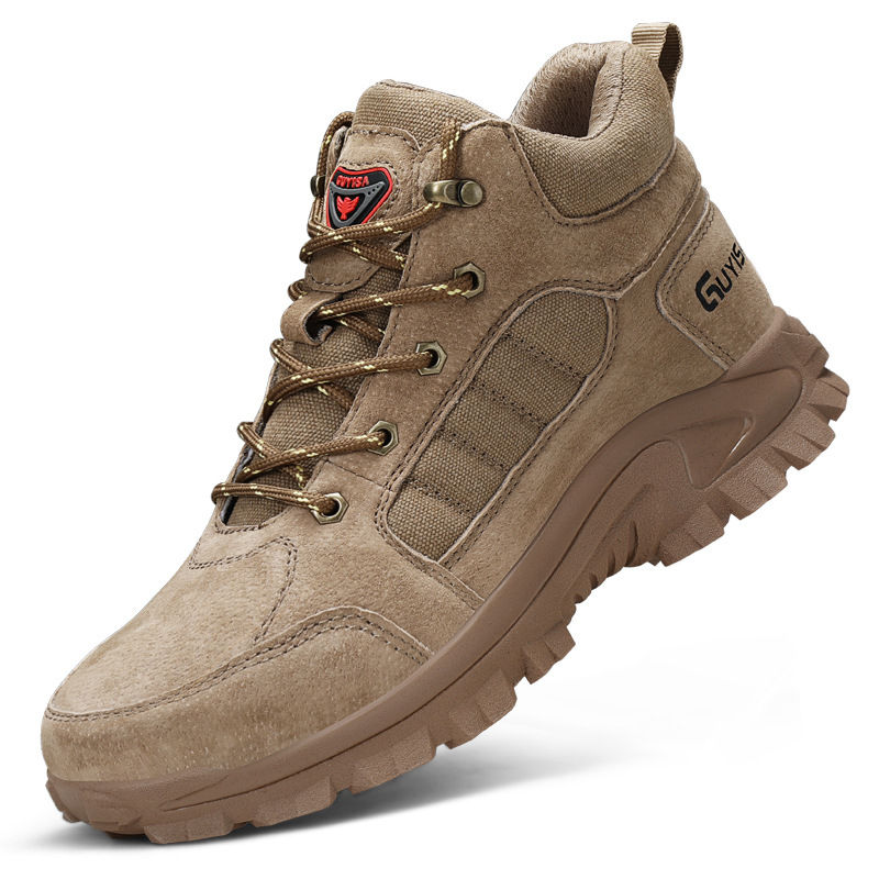 GUYISA Durable Steel Toe Safety Shoes - Anti-Smash & Puncture Resistant (size UK 7)
