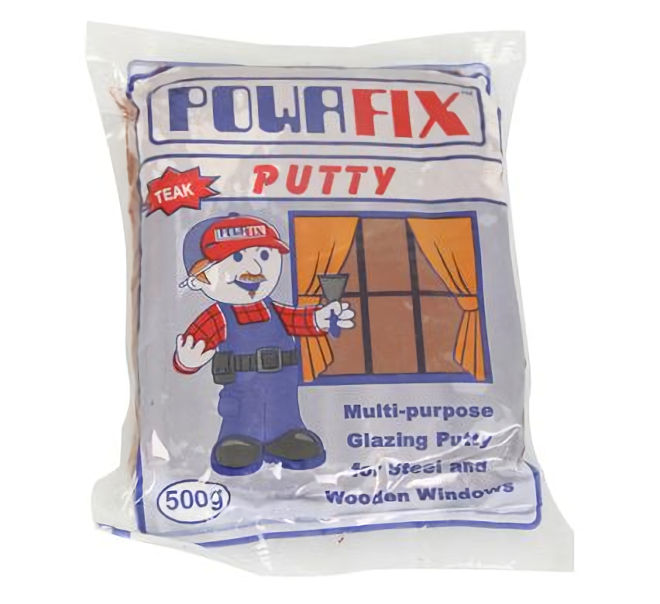 Powafix Putty Multi-Purpose Teak 500g - 10 Pack