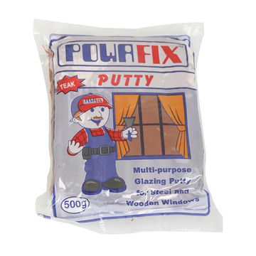 Powafix Putty Multi-Purpose Teak 500g - 10 Pack