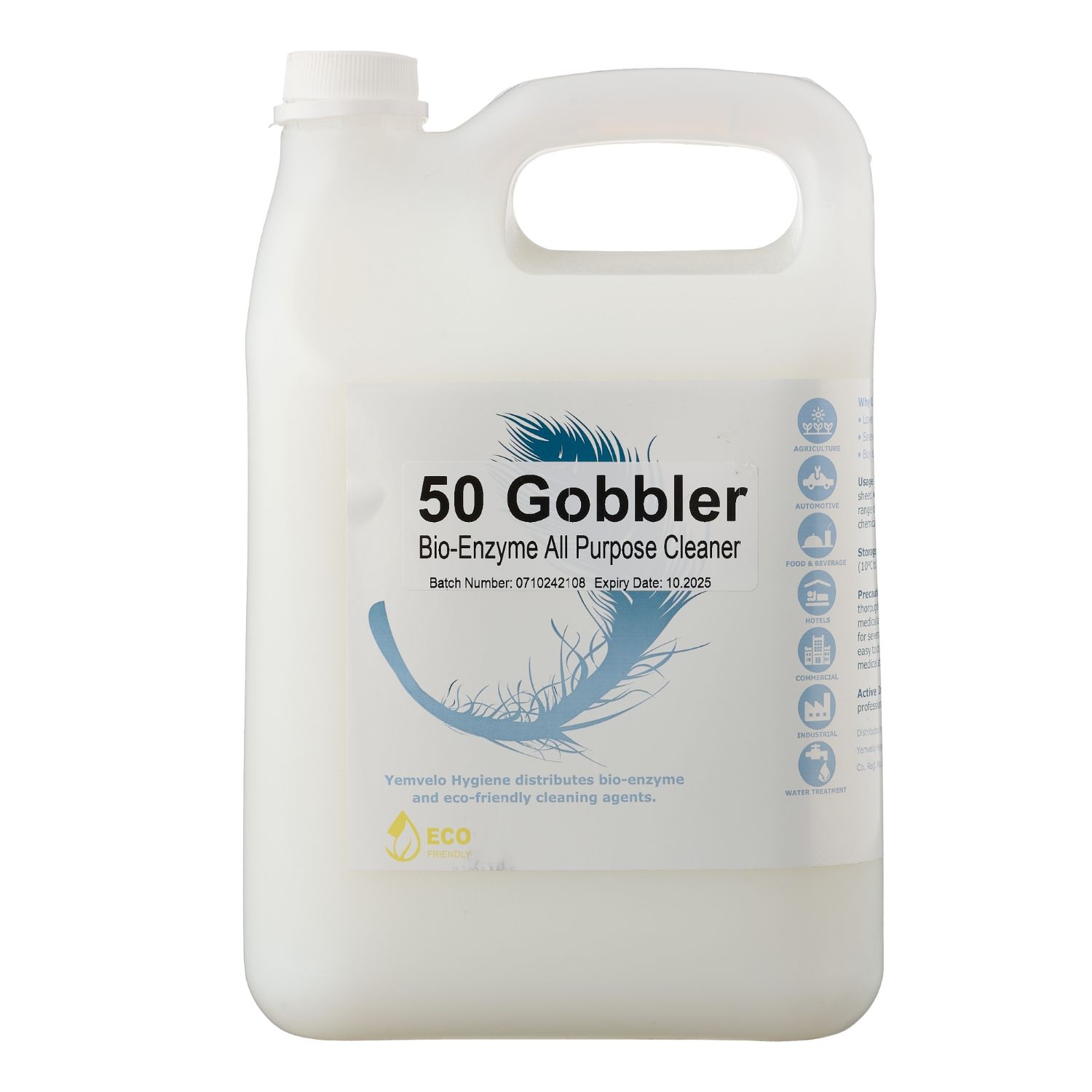 50 Gobbler™ bio-enzyme all purpose cleaner YEMVELO HYGIENE 5 litre