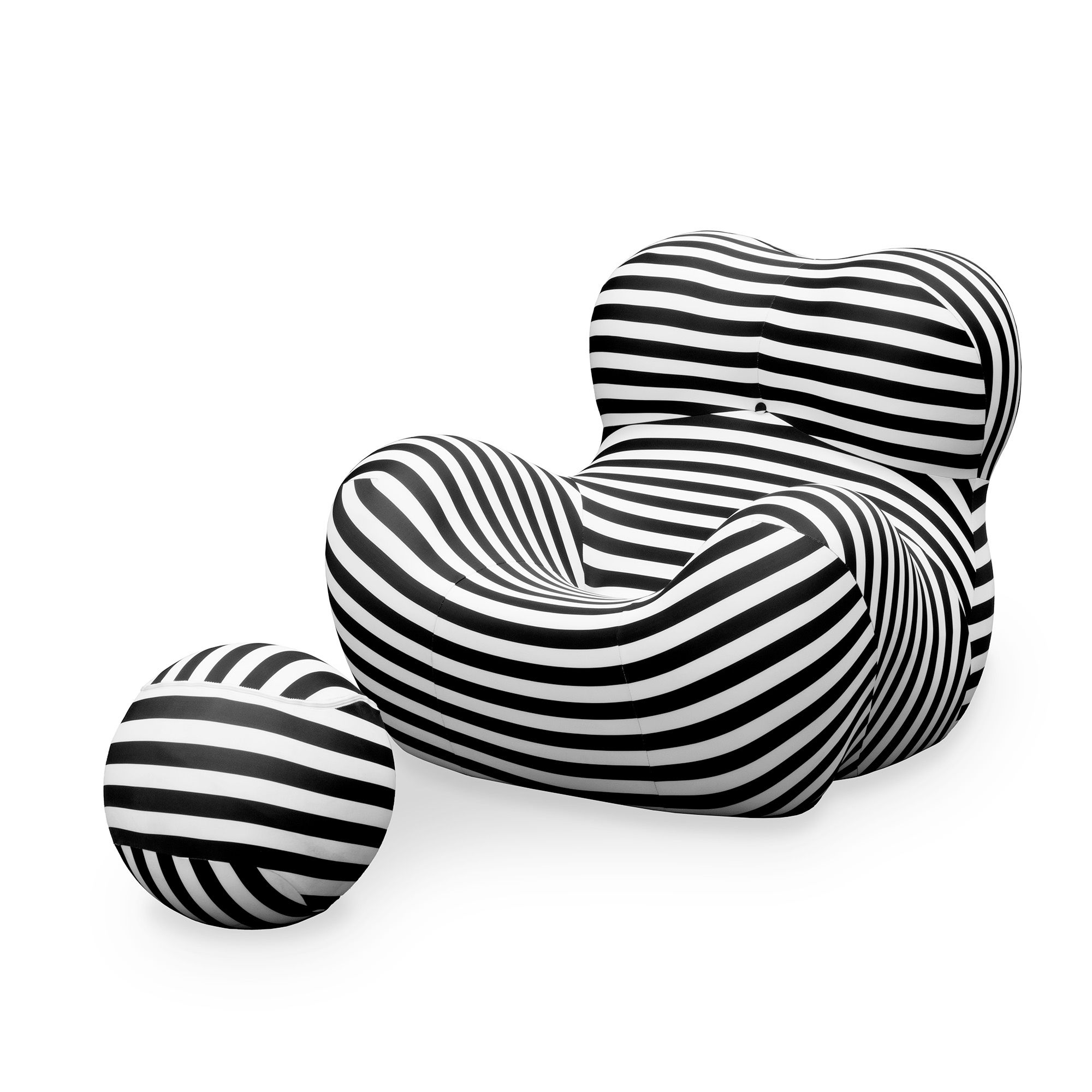 GOF Furniture Cothey oversized bean bag chair and ottoman