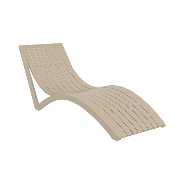 Siesta exclusive Slim Pool Lounger - Taupe