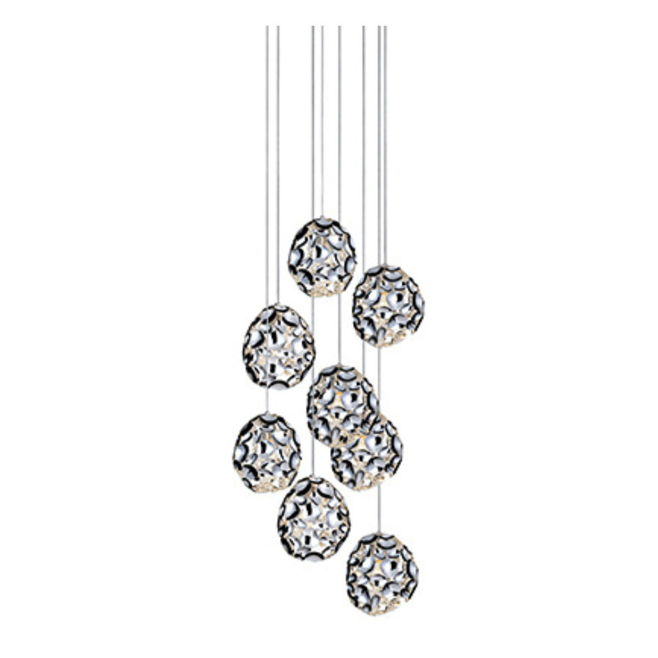 Metal Pendant 8 x E27 220 x 520 Radiant Lighting