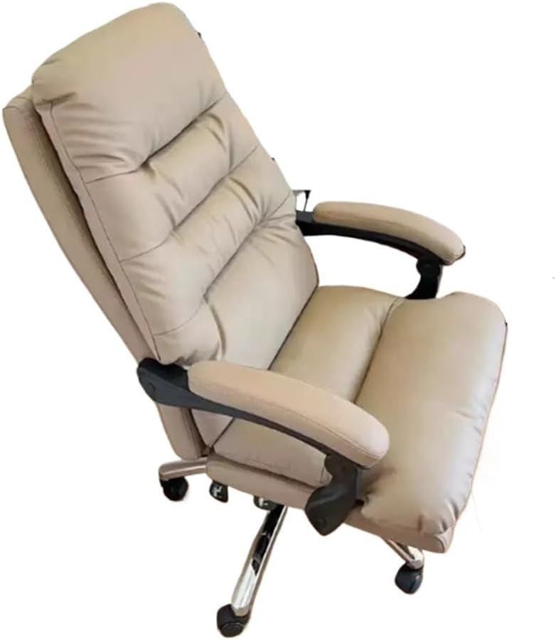 LBM FURN- Executive PU Leather Ergonomic Office Chair With Footrest